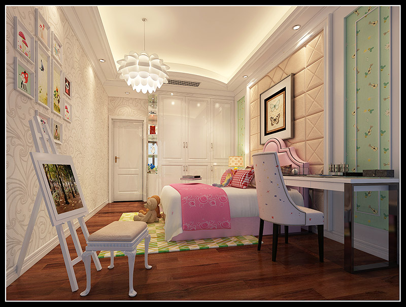 歐式風格室內(nèi)裝修設計效果圖-東湖洲花園四居160平米-室內(nèi)裝修設計兒童房 歐式風格室內(nèi)裝修設計效果圖-東湖洲花園四居160平米-室內(nèi)裝修設計兒童房