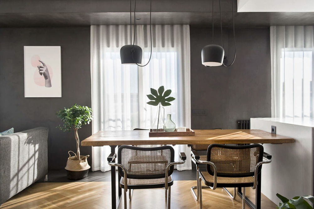 簡(jiǎn)約高級(jí)灰風(fēng)格室內(nèi)設(shè)計(jì)家裝案例-餐廳 簡(jiǎn)約高級(jí)灰風(fēng)格室內(nèi)設(shè)計(jì)家裝案例-餐廳