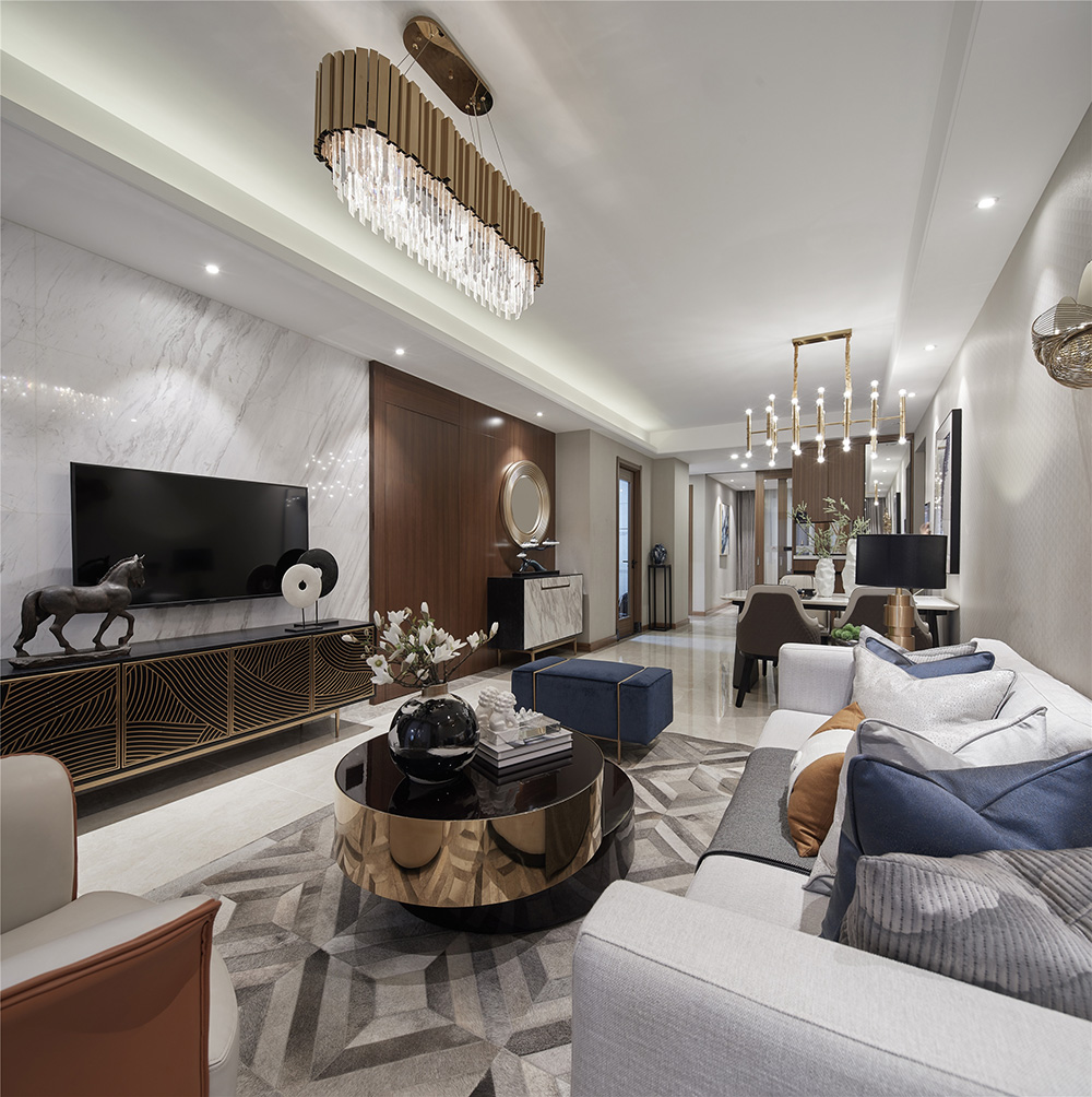 現(xiàn)代簡約風格室內(nèi)裝修效果圖-恒大新城二居95平米-客廳 現(xiàn)代簡約風格室內(nèi)裝修效果圖-恒大新城二居95平米-客廳