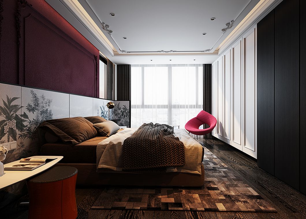 時尚輕奢風格家裝設計室內(nèi)裝修效果圖-主臥 時尚輕奢風格家裝設計室內(nèi)裝修效果圖-主臥