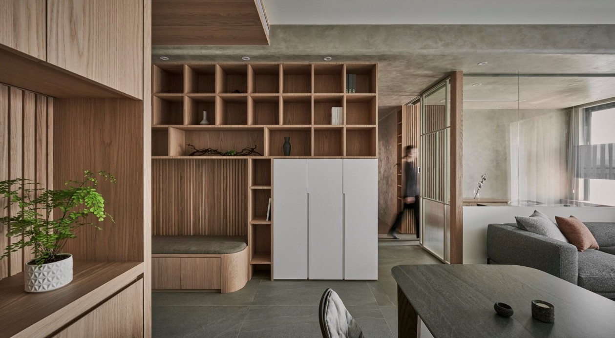 現代簡約風格室內家裝案例效果圖-客廳走廊 現代簡約風格室內家裝案例效果圖-客廳走廊