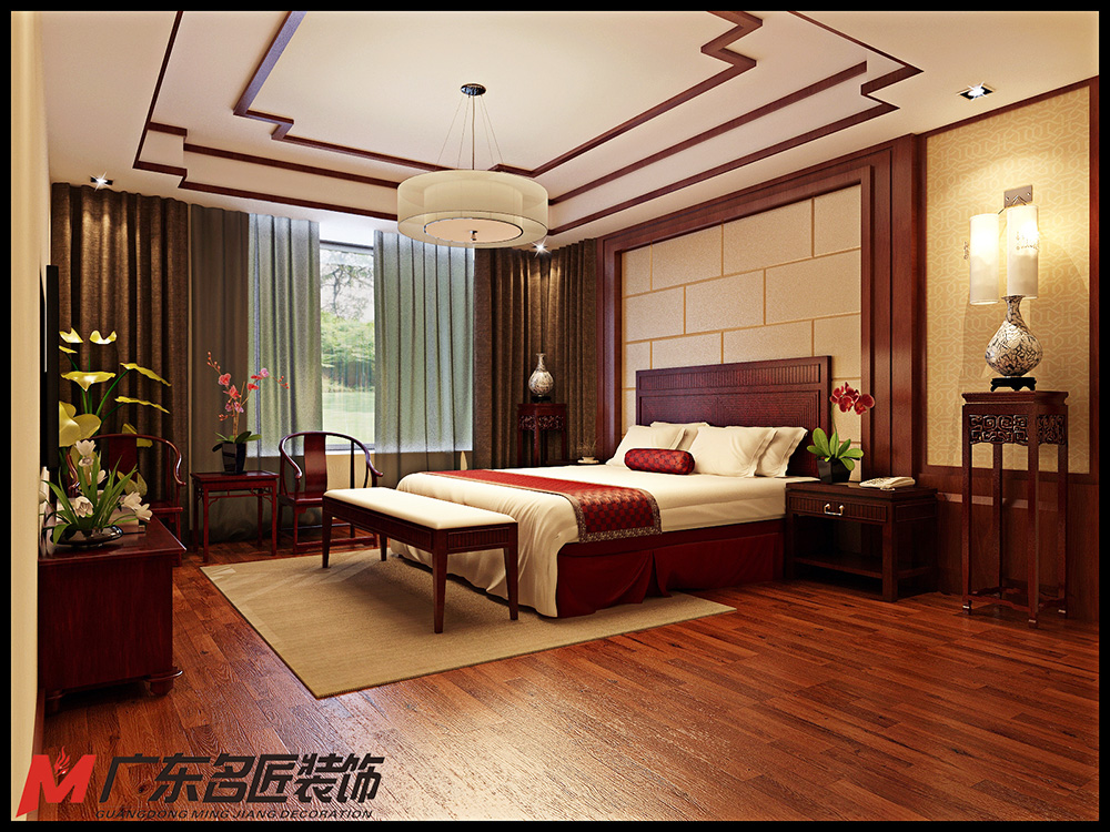 裝修公司新古典風(fēng)格室內(nèi)裝修效果圖-次臥 裝修公司新古典風(fēng)格室內(nèi)裝修效果圖-次臥