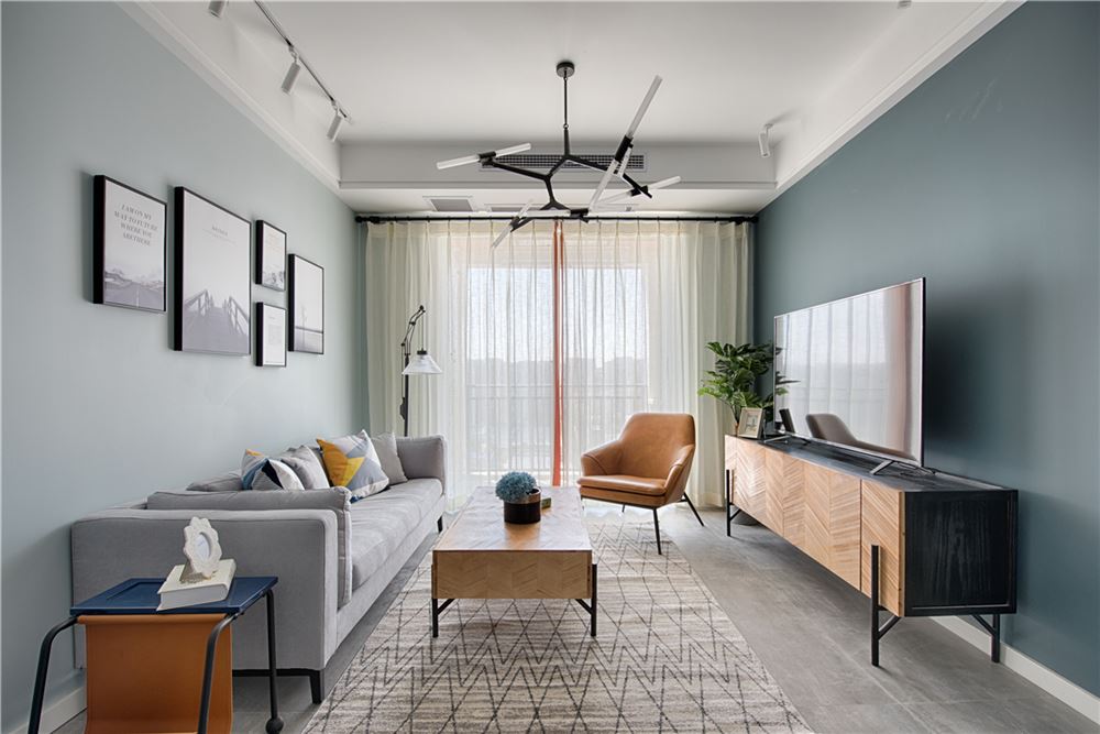 廣州市匯景新城北歐風(fēng)格三居室裝修案例