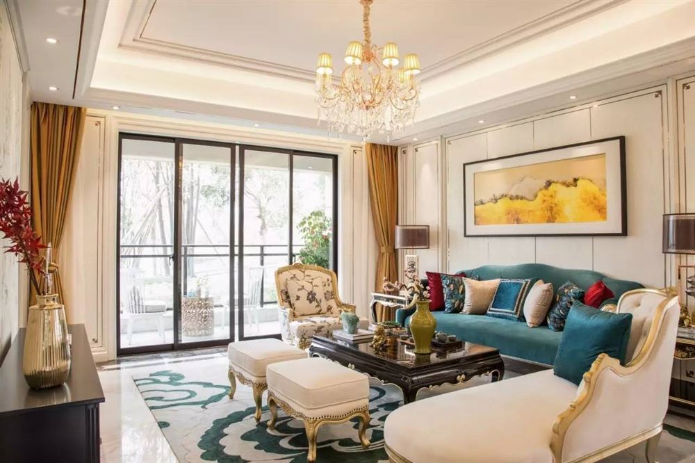 佛山市旭輝江山歐式風(fēng)格四居室裝修案例