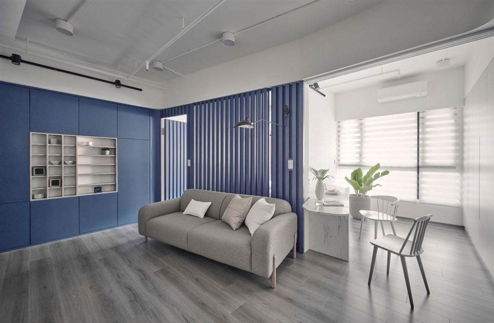 佛山市融創(chuàng)半島壹號(hào)現(xiàn)代簡(jiǎn)約風(fēng)格三居室裝修案例