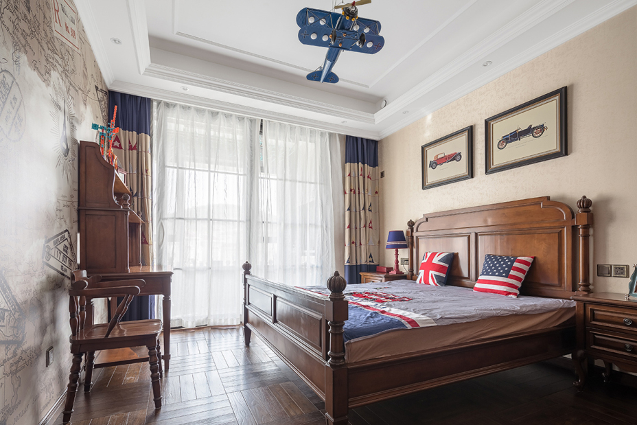 新古典風格家裝設計室內裝修效果圖-次臥 新古典風格家裝設計室內裝修效果圖-次臥