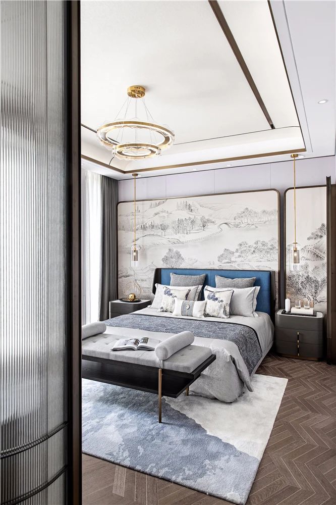 新中式風格室內(nèi)設(shè)計家裝案例-主臥 新中式風格室內(nèi)設(shè)計家裝案例-主臥