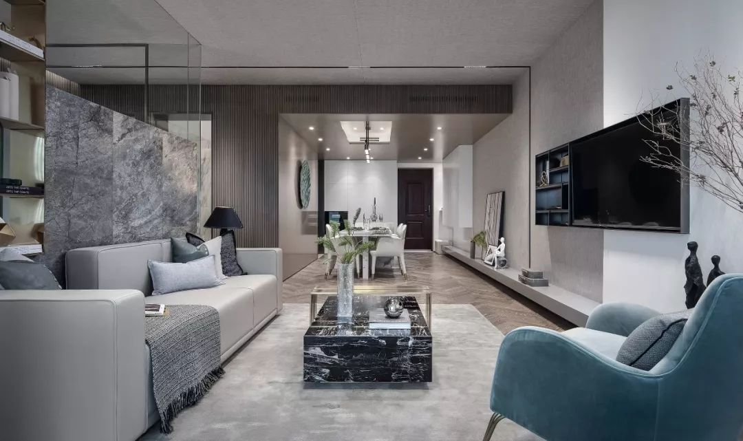 現(xiàn)代輕奢風(fēng)格室內(nèi)設(shè)計家裝案例-客廳 現(xiàn)代輕奢風(fēng)格室內(nèi)設(shè)計家裝案例-客廳