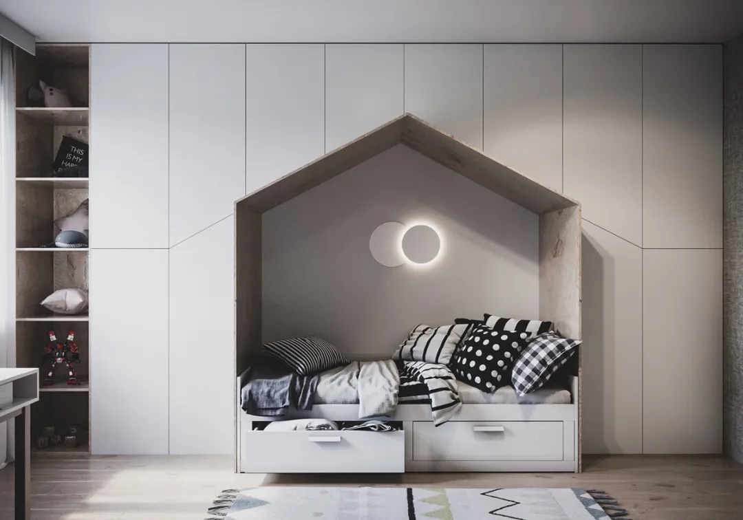 現(xiàn)代簡約風(fēng)格家裝設(shè)計室內(nèi)裝修效果圖-兒童房 現(xiàn)代簡約風(fēng)格家裝設(shè)計室內(nèi)裝修效果圖-兒童房