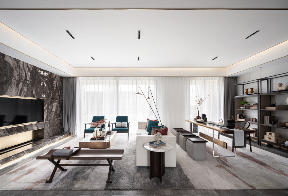 新中式混搭風(fēng)格室內(nèi)設(shè)計(jì)家裝案例-客廳陽臺 新中式混搭風(fēng)格室內(nèi)設(shè)計(jì)家裝案例-客廳陽臺