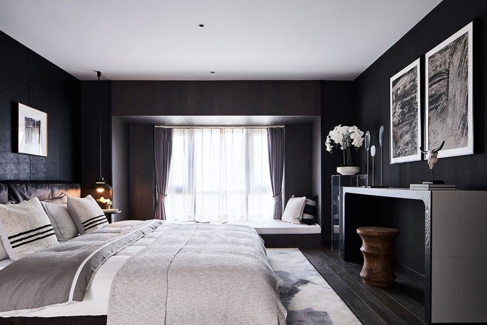 簡(jiǎn)歐輕奢風(fēng)格室內(nèi)家裝案例效果圖-主臥 簡(jiǎn)歐輕奢風(fēng)格室內(nèi)家裝案例效果圖-主臥