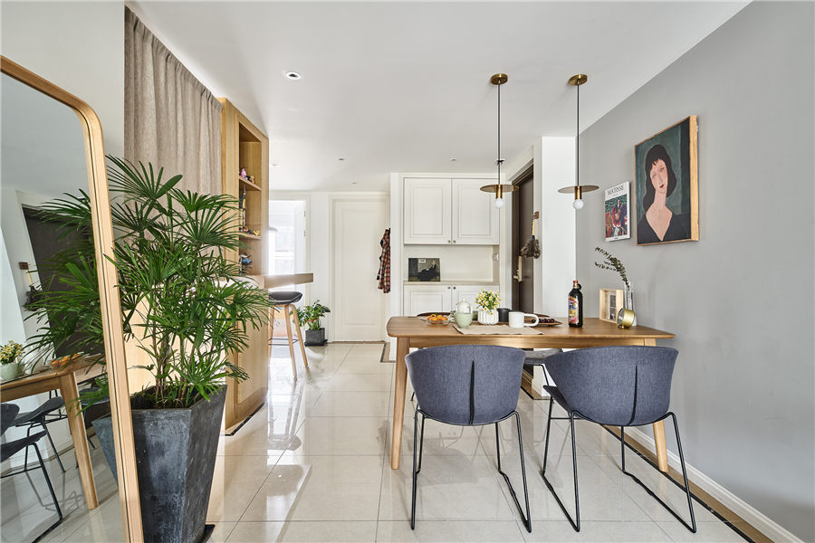 現代原木風格家裝設計室內裝修效果圖-餐廳 現代原木風格家裝設計室內裝修效果圖-餐廳