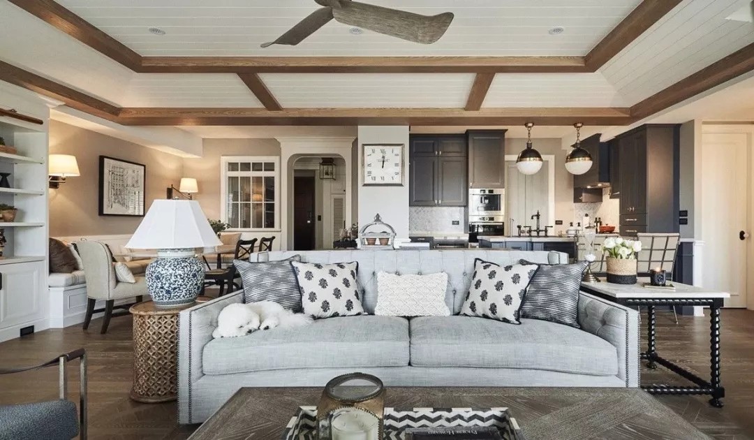 裝修案例美式簡約風(fēng)格室內(nèi)裝修效果圖-客廳 裝修案例美式簡約風(fēng)格室內(nèi)裝修效果圖-客廳