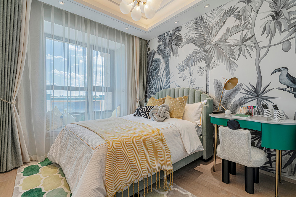 北歐輕奢風格室內(nèi)家裝案例效果圖-次臥 北歐輕奢風格室內(nèi)家裝案例效果圖-次臥