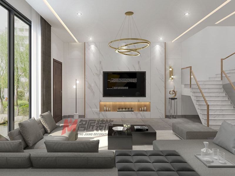 自貢市川南五金商貿(mào)城一期現(xiàn)代簡(jiǎn)約風(fēng)格別墅裝修案例