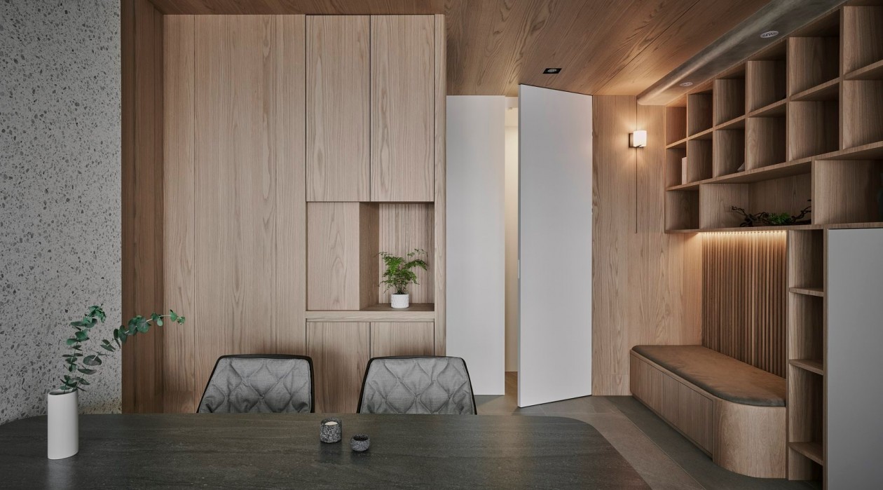 現代簡約風格室內家裝案例效果圖-玄關 現代簡約風格室內家裝案例效果圖-玄關