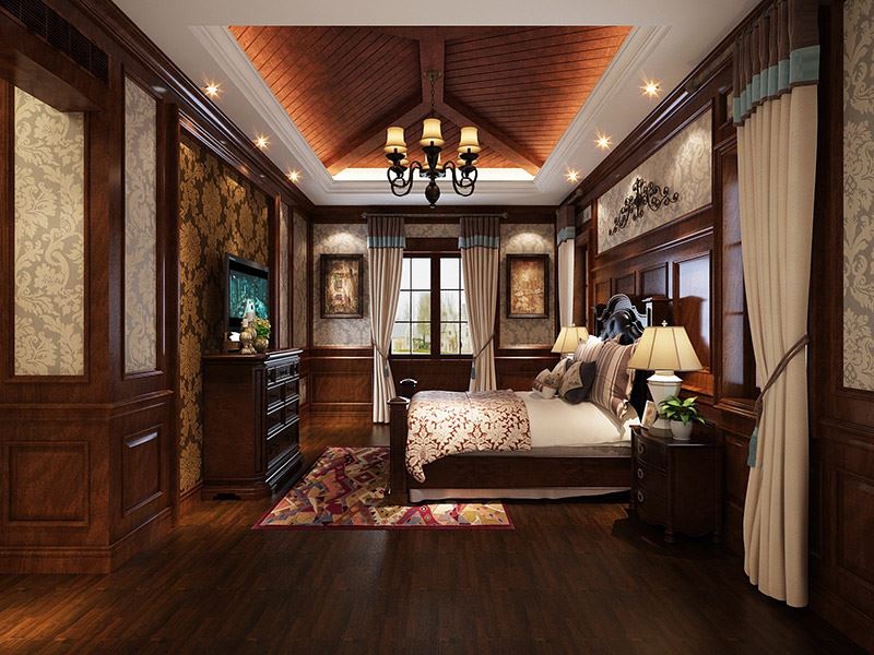 湖州市新黃浦&middot;花園名都新中式風格別墅裝修案例