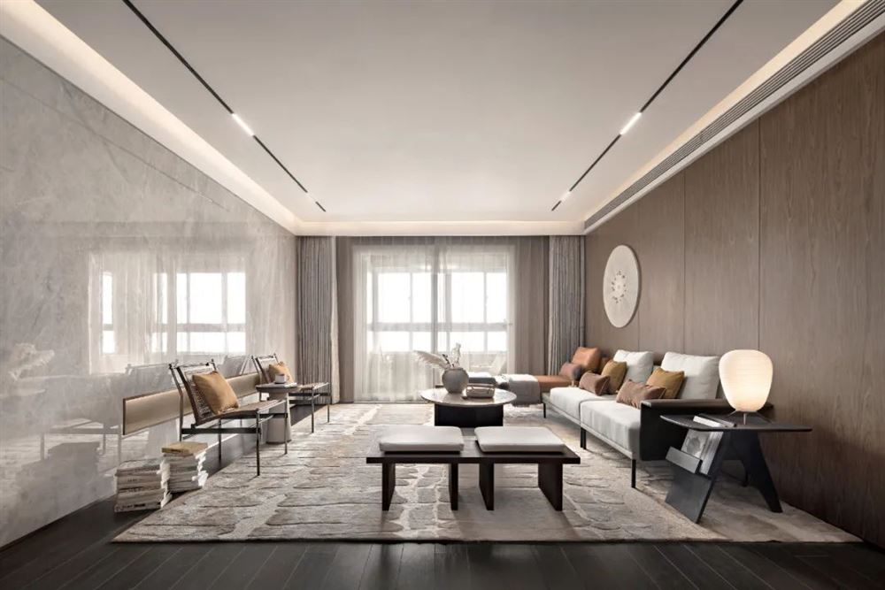 佛山市廣佛新世界花園洋房現(xiàn)代簡約風格四居室裝修案例