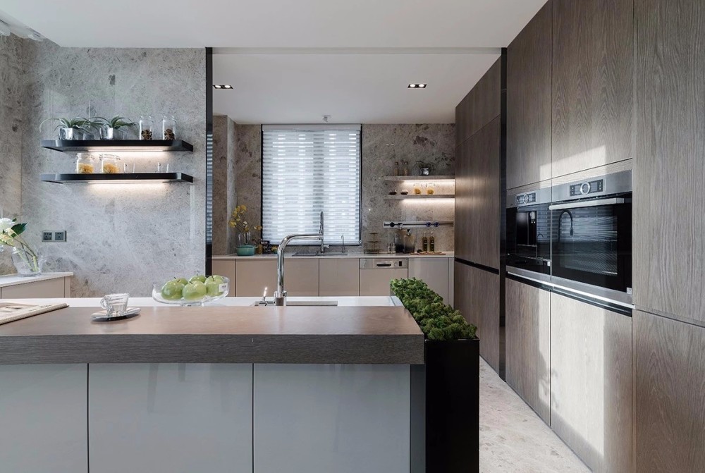 現(xiàn)代輕奢風格室內設計家裝案例-廚房 現(xiàn)代輕奢風格室內設計家裝案例-廚房