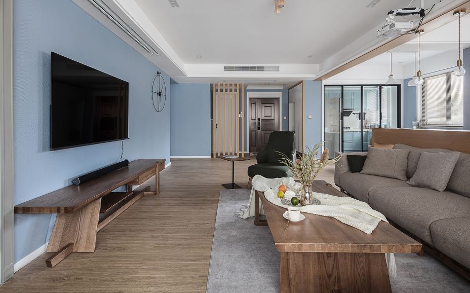 江門市新會碧桂園別墅北歐風格四居室裝修案例