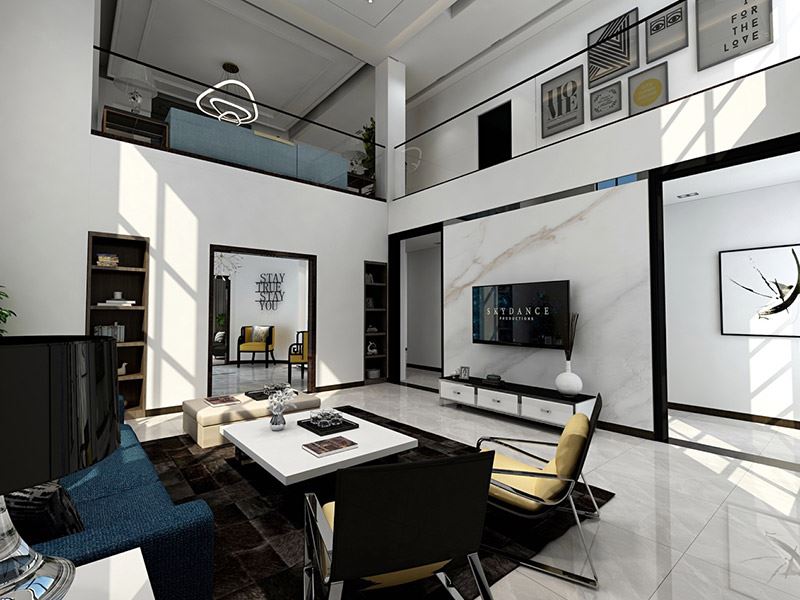 曲靖市瑞和新城歐式風格別墅裝修案例