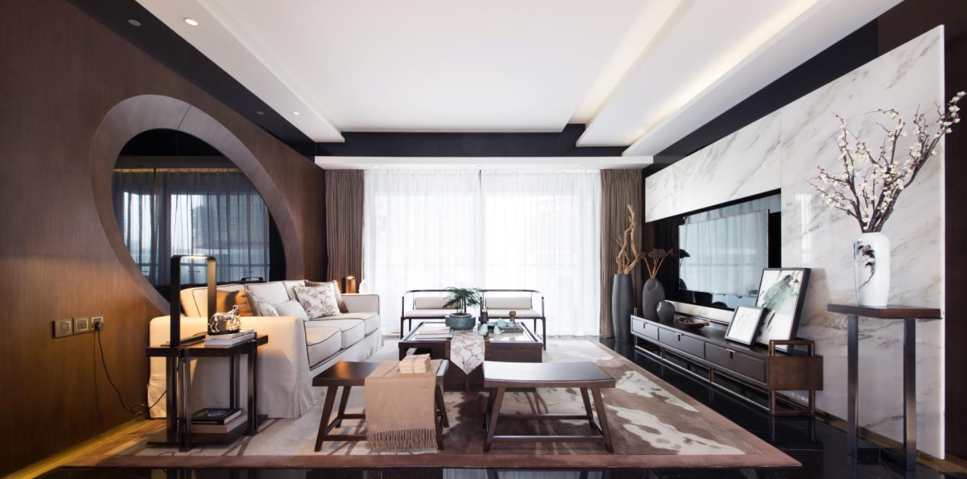 新中式風(fēng)格室內(nèi)設(shè)計(jì)家裝案例-客廳 新中式風(fēng)格室內(nèi)設(shè)計(jì)家裝案例-客廳