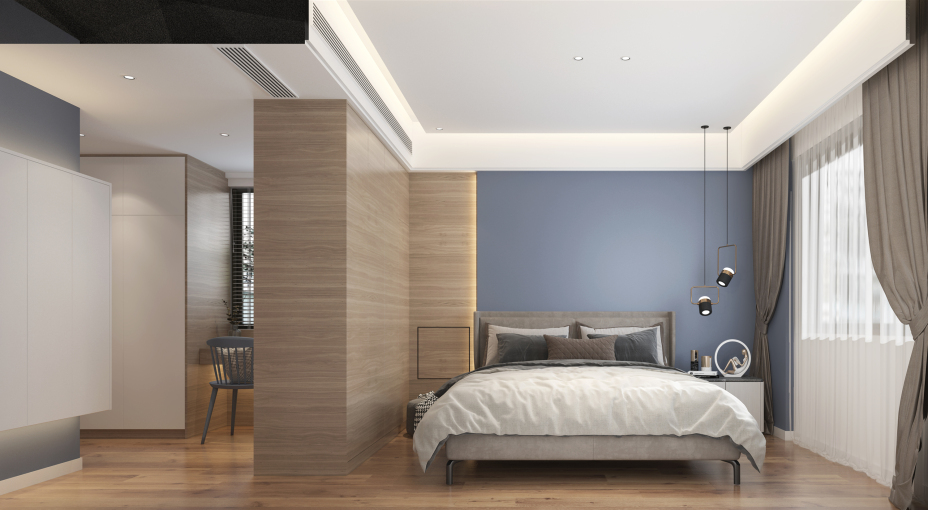 現(xiàn)代簡(jiǎn)約風(fēng)格室內(nèi)家裝案例效果圖-臥室 現(xiàn)代簡(jiǎn)約風(fēng)格室內(nèi)家裝案例效果圖-臥室