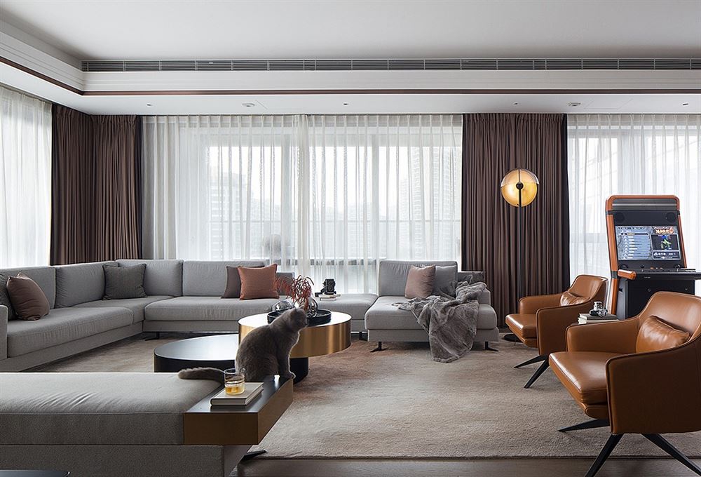 廣州市越秀東園新村輕奢風(fēng)格二居室裝修案例