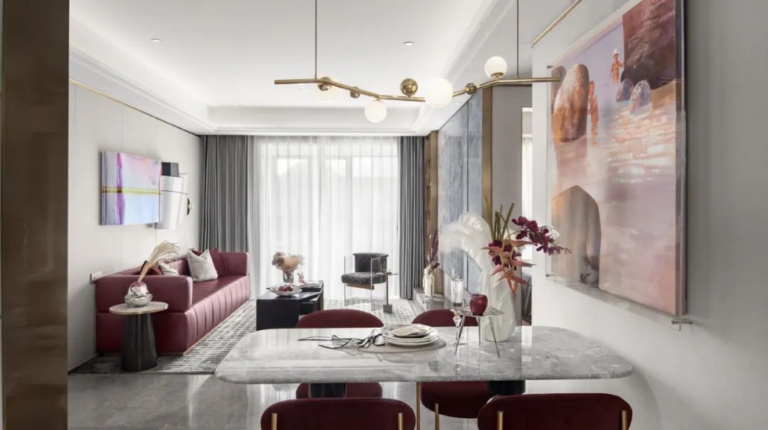 高雅輕奢風格室內設計家裝案例-餐廳 高雅輕奢風格室內設計家裝案例-餐廳