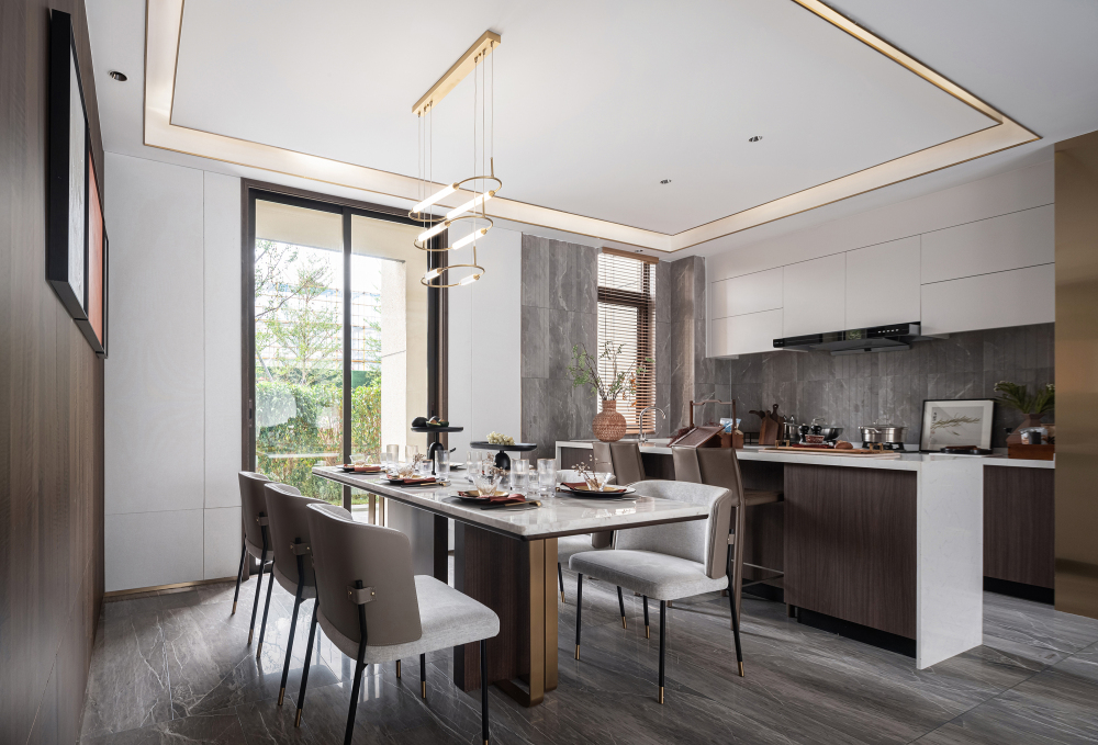 新中式混搭風(fēng)格室內(nèi)設(shè)計(jì)家裝案例-餐廳 新中式混搭風(fēng)格室內(nèi)設(shè)計(jì)家裝案例-餐廳