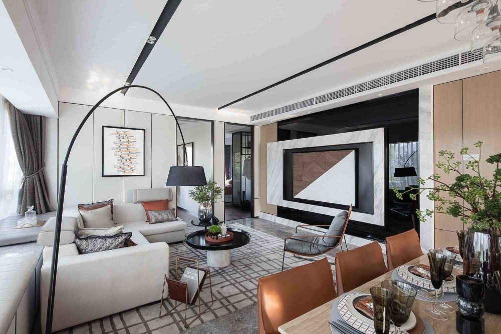 佛山市旭輝雅居樂清樾北歐風(fēng)格三居室裝修案例