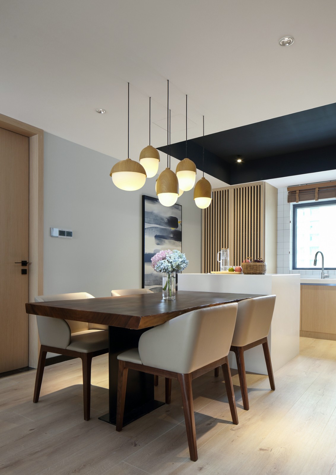 北歐原木風(fēng)格家裝設(shè)計(jì)室內(nèi)裝修效果圖-餐廳 北歐原木風(fēng)格家裝設(shè)計(jì)室內(nèi)裝修效果圖-餐廳