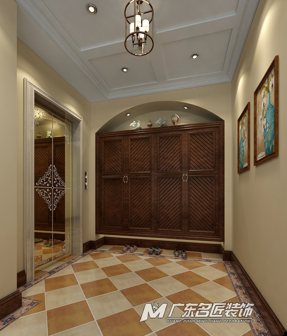 九號(hào)別墅410平米美式鄉(xiāng)村風(fēng)格裝修案例-玄關(guān) 九號(hào)別墅410平米美式鄉(xiāng)村風(fēng)格裝修案例-玄關(guān)