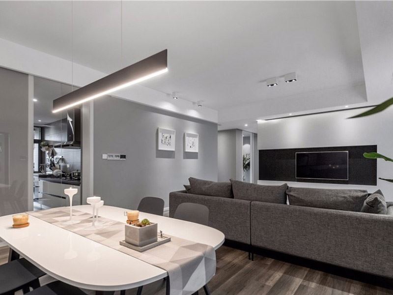 泰州市濱江新區(qū)富陽社區(qū)二區(qū)北歐風格三居室裝修案例