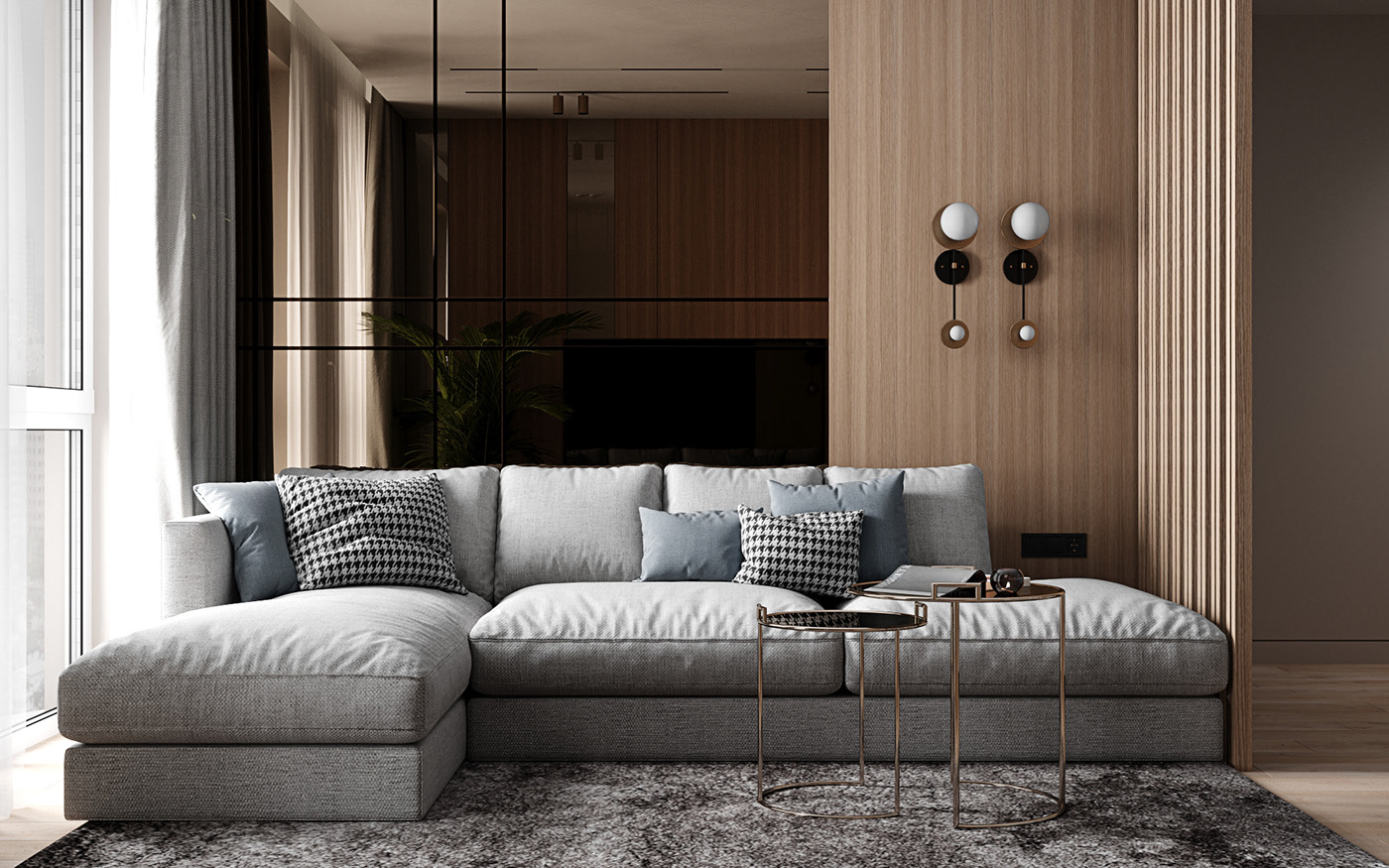 現(xiàn)代輕奢風(fēng)格室內(nèi)家裝案例效果圖-客廳 現(xiàn)代輕奢風(fēng)格室內(nèi)家裝案例效果圖-客廳