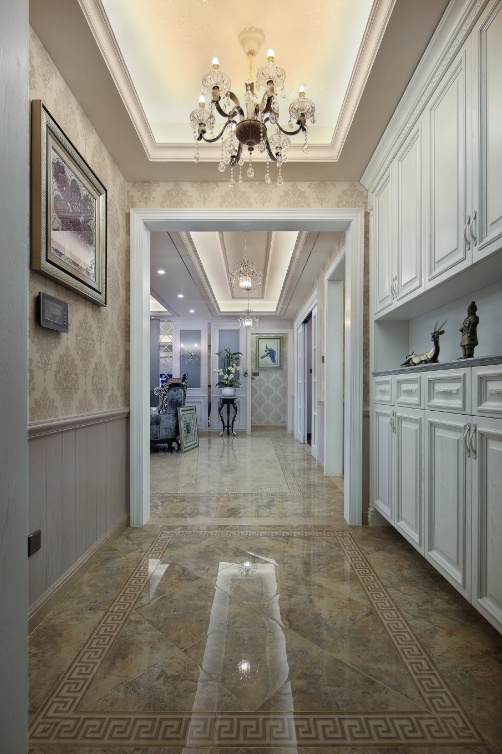 輕奢風(fēng)格家裝設(shè)計(jì)室內(nèi)裝修效果圖-走廊 輕奢風(fēng)格家裝設(shè)計(jì)室內(nèi)裝修效果圖-走廊