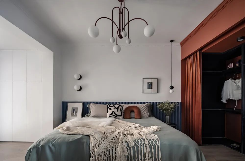 美式輕奢風(fēng)格室內(nèi)設(shè)計(jì)家裝案例-主臥 美式輕奢風(fēng)格室內(nèi)設(shè)計(jì)家裝案例-主臥