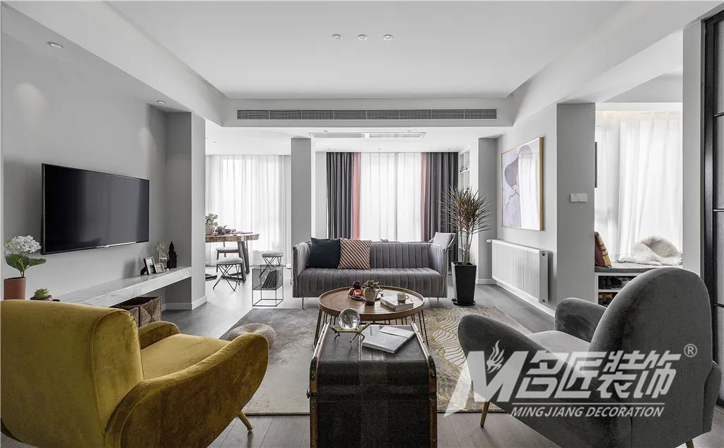 裝修案例輕奢風格室內(nèi)裝修效果圖-客廳 裝修案例輕奢風格室內(nèi)裝修效果圖-客廳