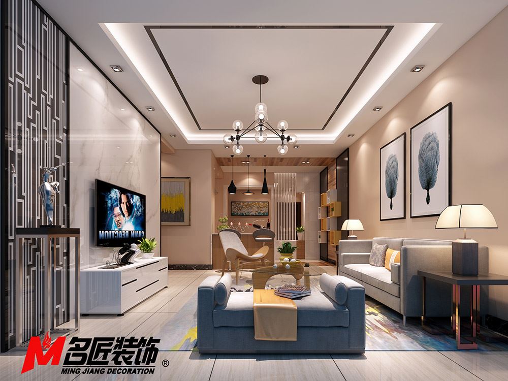 河源市東江雅苑現(xiàn)代簡約風(fēng)格三居室裝修案例