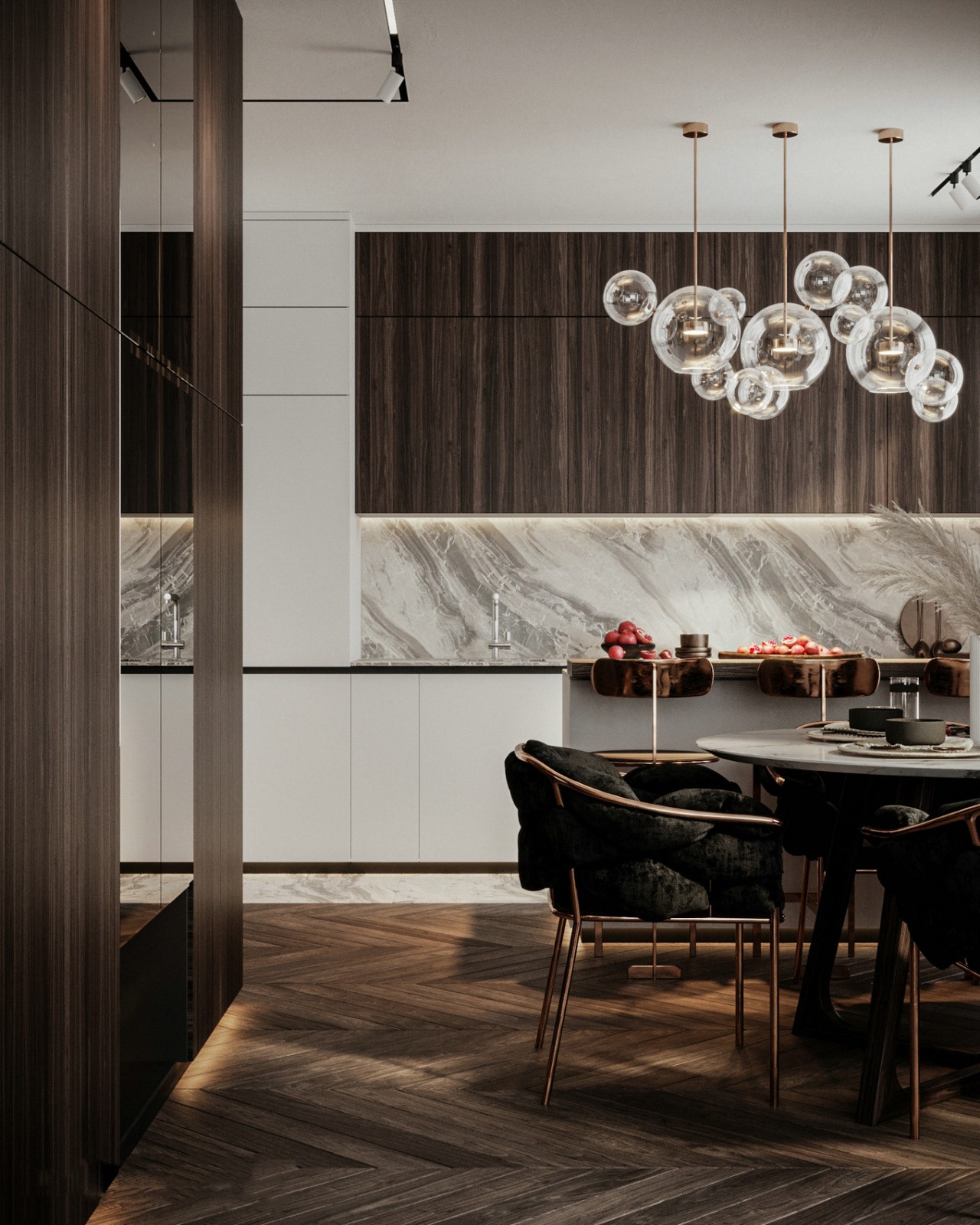 美式輕奢風格家裝設計室內(nèi)裝修效果圖-餐廳餐邊柜 美式輕奢風格家裝設計室內(nèi)裝修效果圖-餐廳餐邊柜