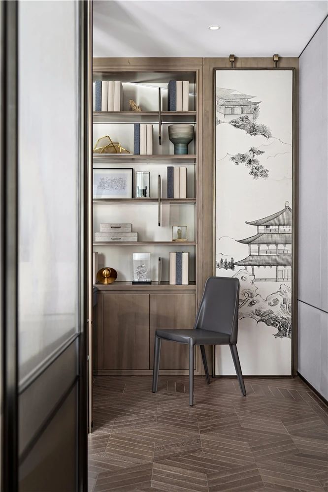 新中式風格室內(nèi)設(shè)計家裝案例-書房 新中式風格室內(nèi)設(shè)計家裝案例-書房