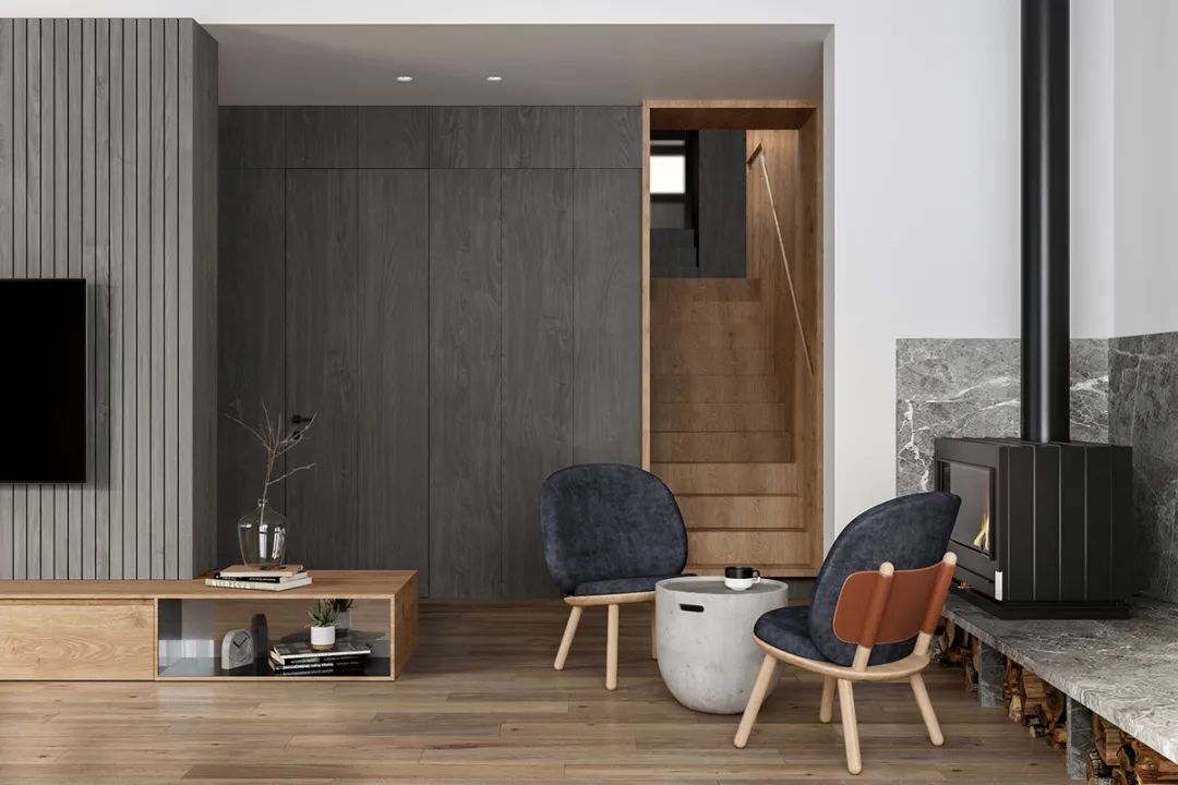 日系原木風(fēng)風(fēng)格家裝設(shè)計室內(nèi)裝修效果圖-客廳樓梯 日系原木風(fēng)風(fēng)格家裝設(shè)計室內(nèi)裝修效果圖-客廳樓梯