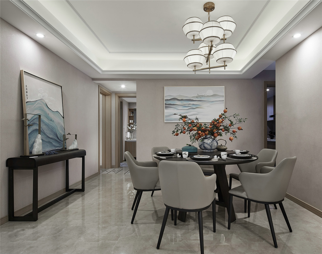 新中式風格室內設計家裝案例-餐廳 新中式風格室內設計家裝案例-餐廳