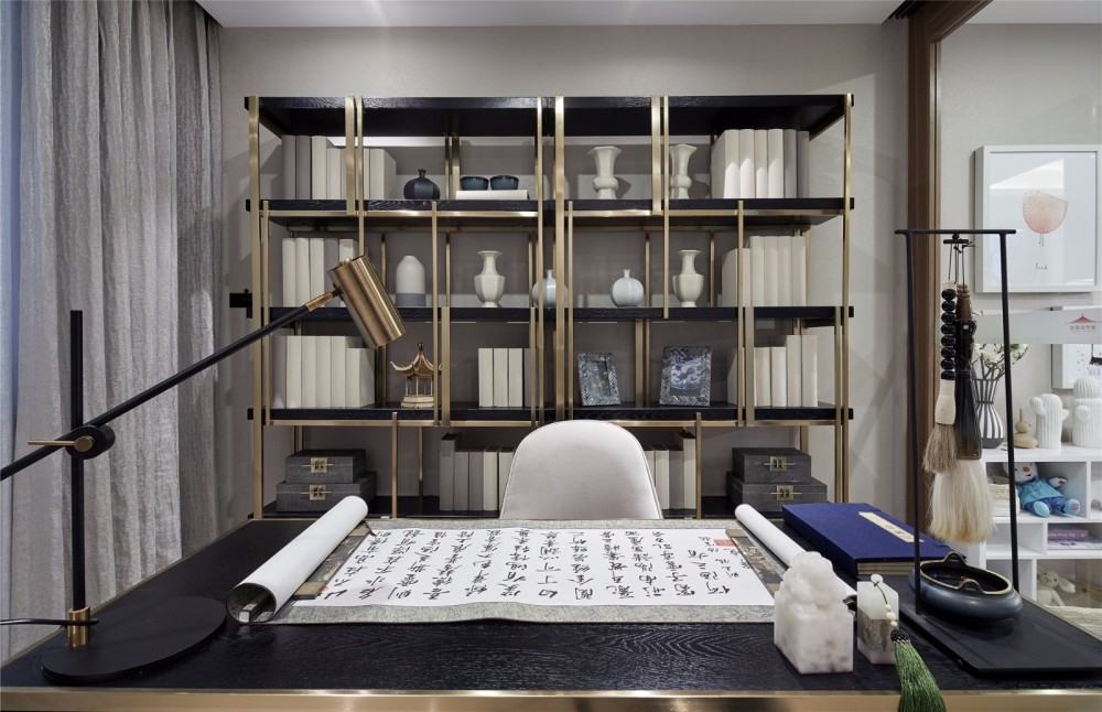 北歐輕奢風格室內(nèi)設計家裝案例-書房 北歐輕奢風格室內(nèi)設計家裝案例-書房