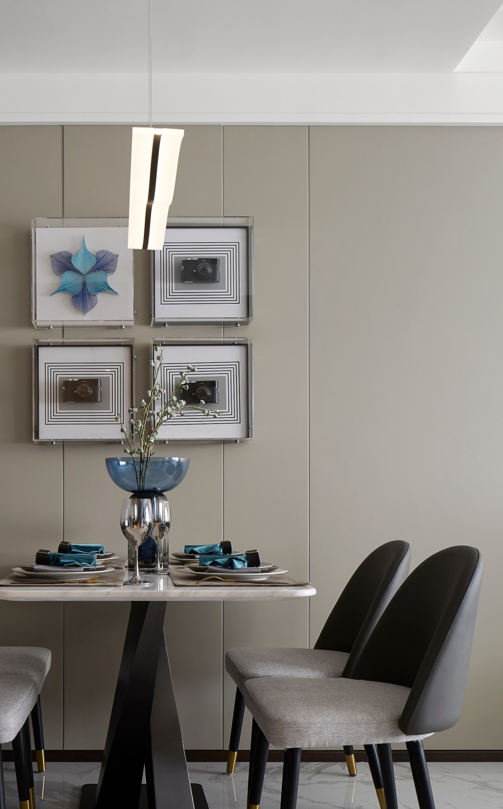 港式現(xiàn)代風格室內(nèi)家裝案例效果圖-餐廳 港式現(xiàn)代風格室內(nèi)家裝案例效果圖-餐廳