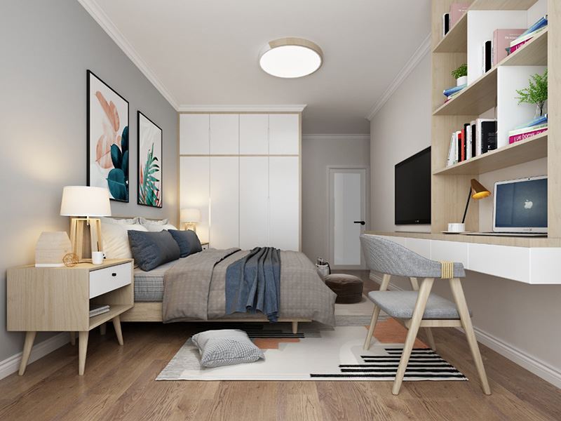 佛山市順德自在城現(xiàn)代簡(jiǎn)約風(fēng)格三居室裝修案例