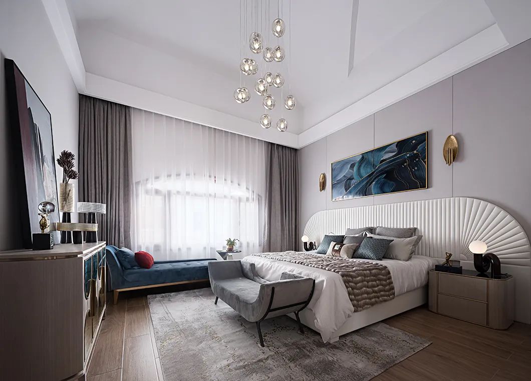 裝修案例法式風(fēng)格別墅裝修效果圖-臥室 裝修案例法式風(fēng)格別墅裝修效果圖-臥室