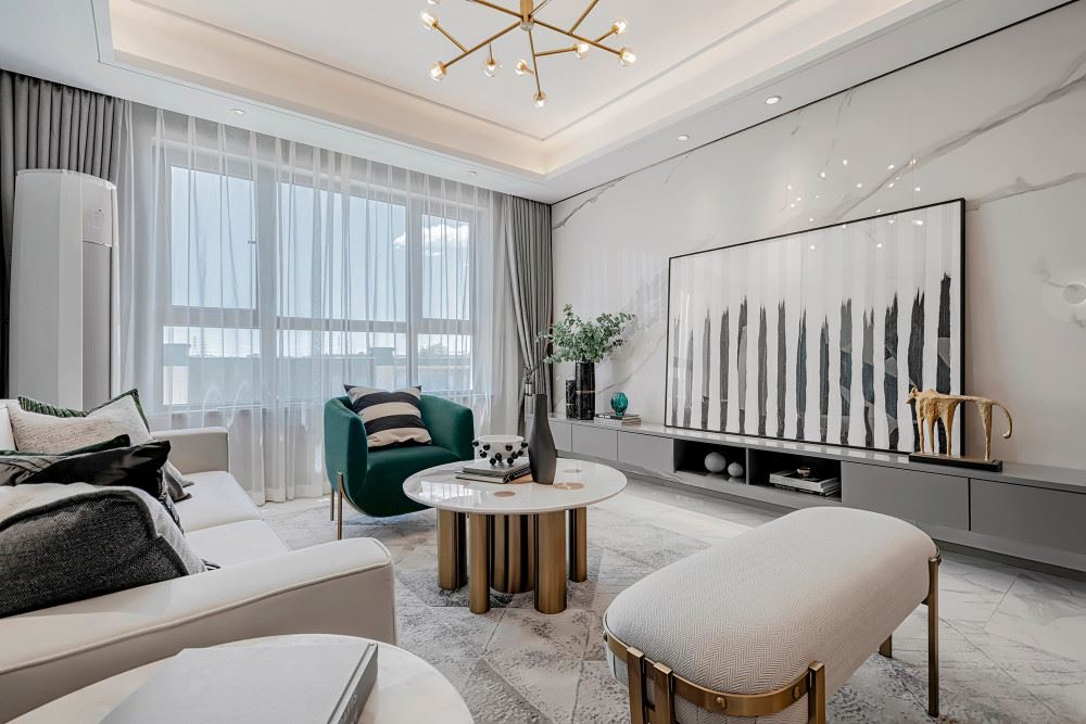 佛山市萬(wàn)科金域水岸北歐風(fēng)格三居室裝修案例