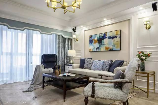 佛山市時代愛車小鎮(zhèn)(佛山)美式風(fēng)格三居室裝修案例