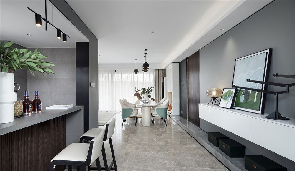 茂名市柏景&middot;浪琴軒現(xiàn)代簡(jiǎn)約風(fēng)格三居室裝修案例